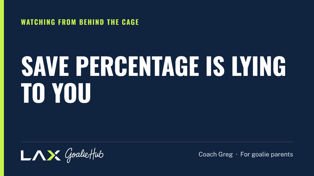 Save Percentage Is Lying to You: a LAX Goalie Hub article for parents of youth lacrosse goalies