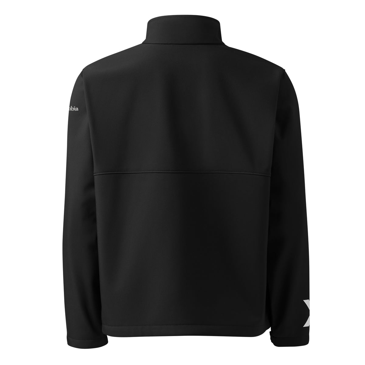 LGH Columbia Soft Shell Jacket in black, back view