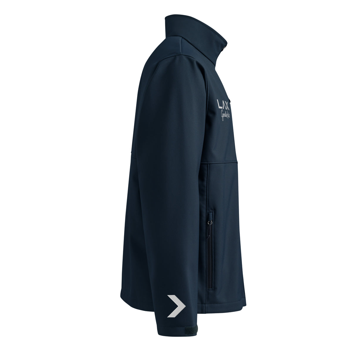 LGH Columbia Soft Shell Jacket in Collegiate Navy, right side view