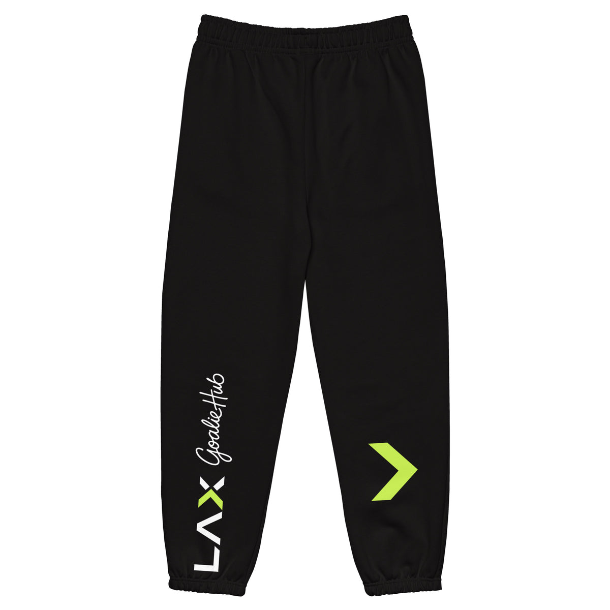 LGH Heavyweight Sweatpants in black, back view