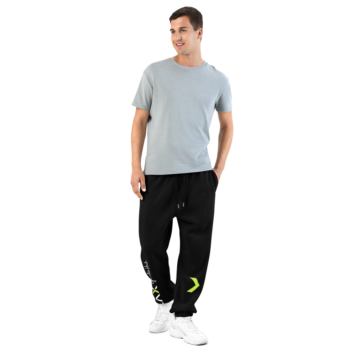 LGH Urban Sweatpants in black, front view