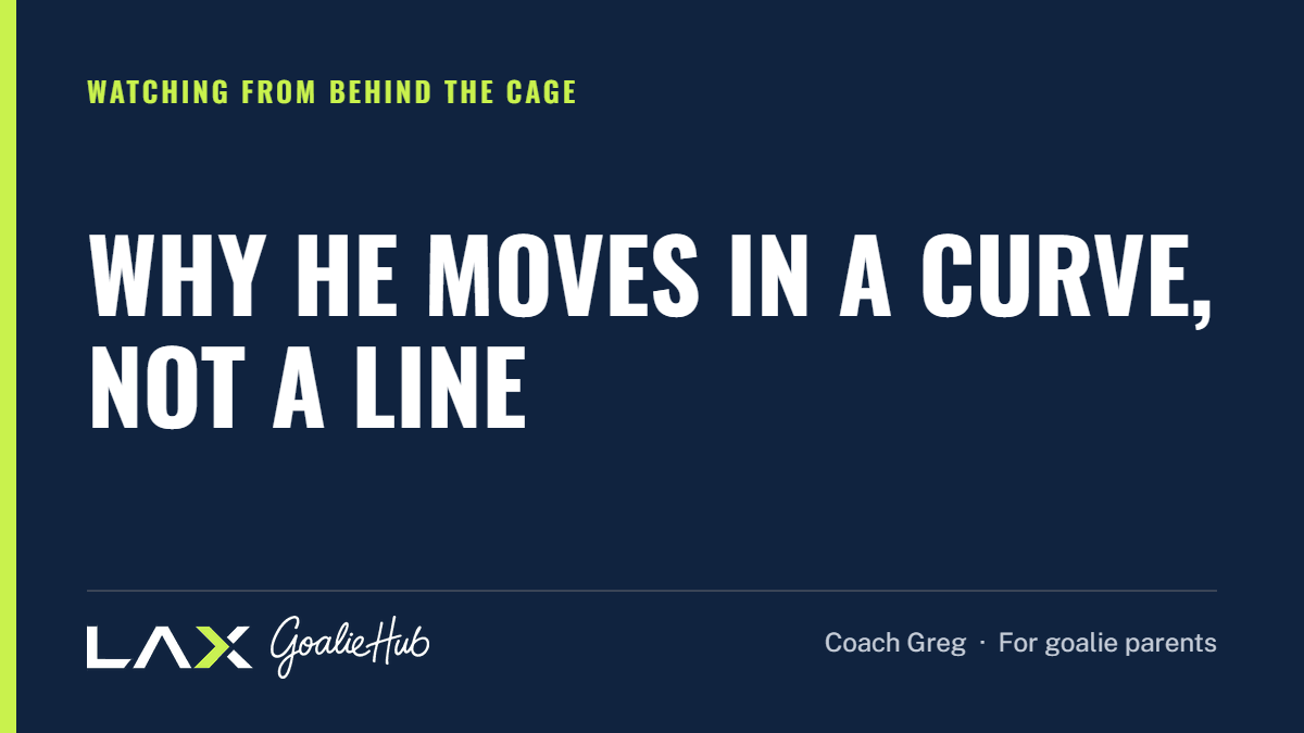 Why He Moves in a Curve, Not a Line: a LAX Goalie Hub article for parents of youth lacrosse goalies
