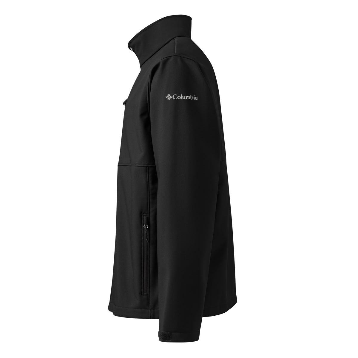 LGH Columbia Soft Shell Jacket in black, left side view