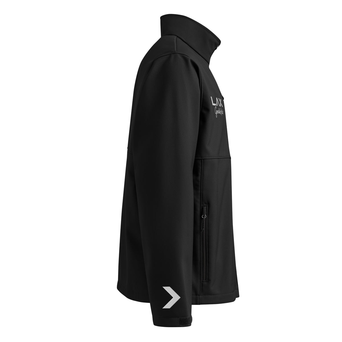 LGH Columbia Soft Shell Jacket in black, right side view