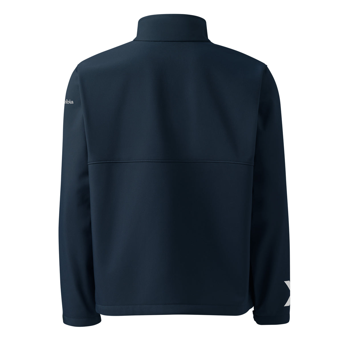 LGH Columbia Soft Shell Jacket in Collegiate Navy, back view