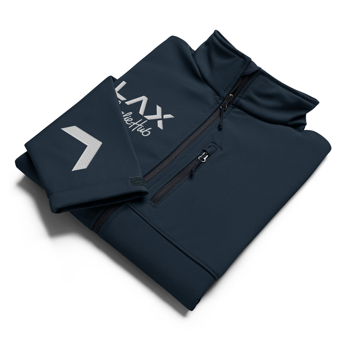 LGH Columbia Soft Shell Jacket in Collegiate Navy, front view