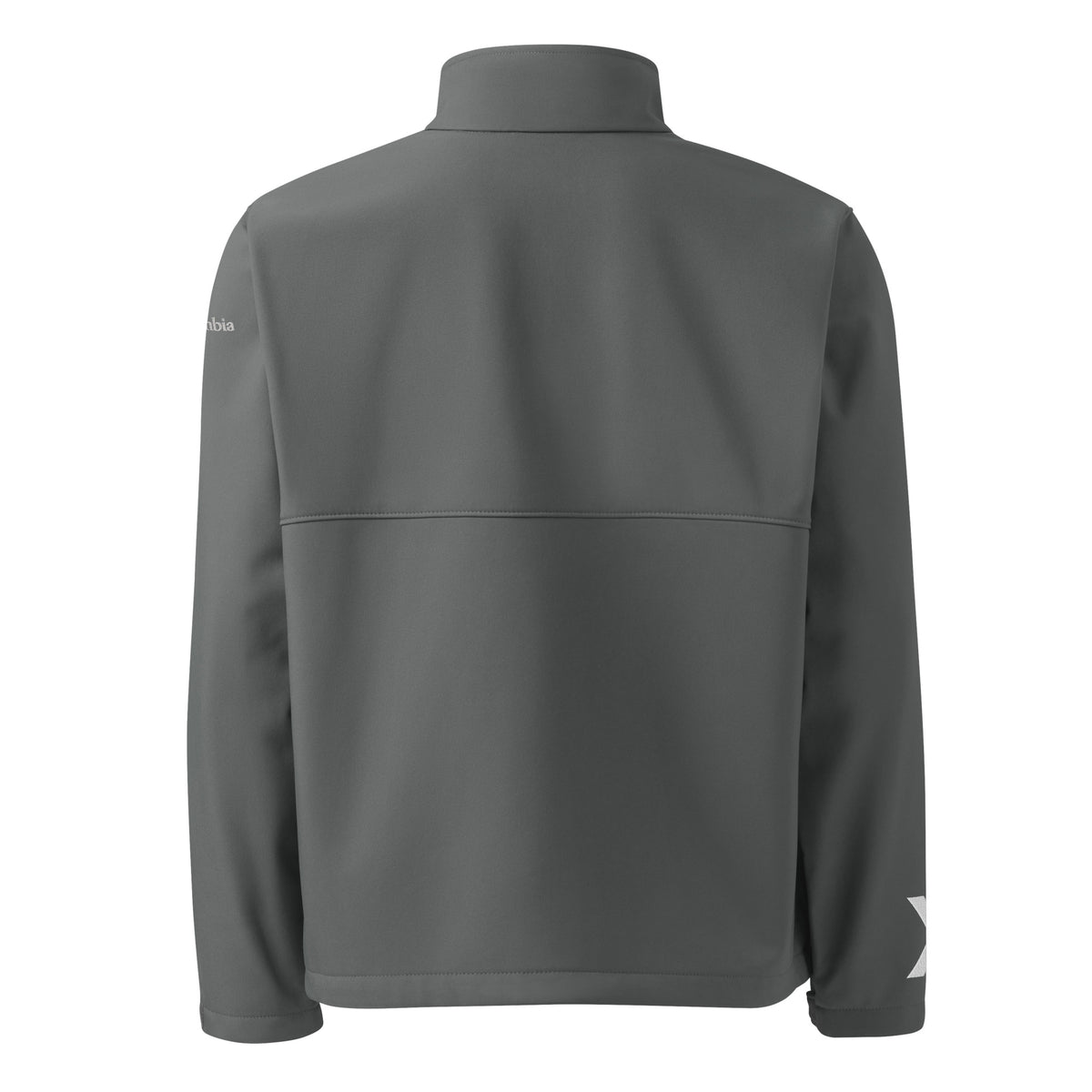 LGH Columbia Soft Shell Jacket in Graphite, back view