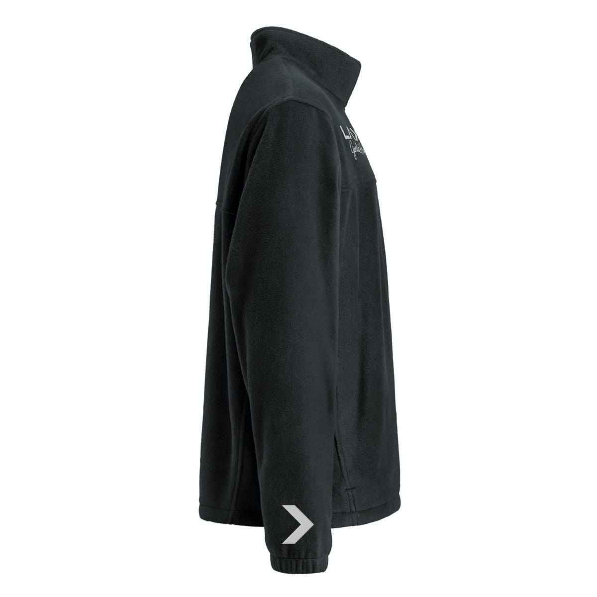 LGH Columbia Fleece Jacket in black, right side view