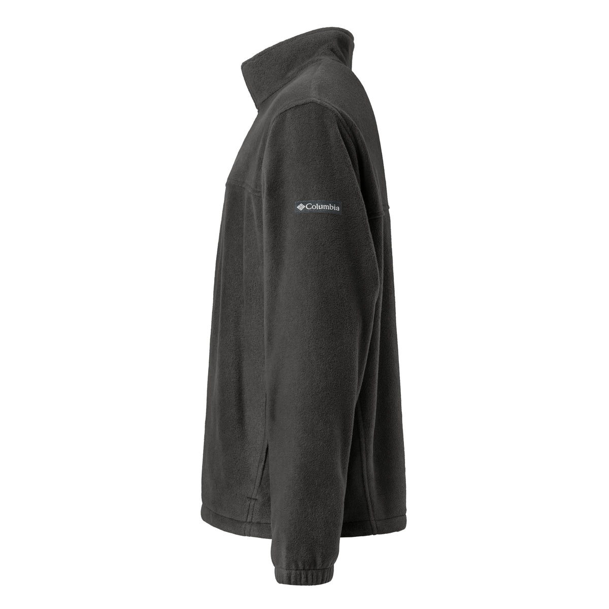 LGH Columbia Fleece Jacket in Charcoal Heather, left side view