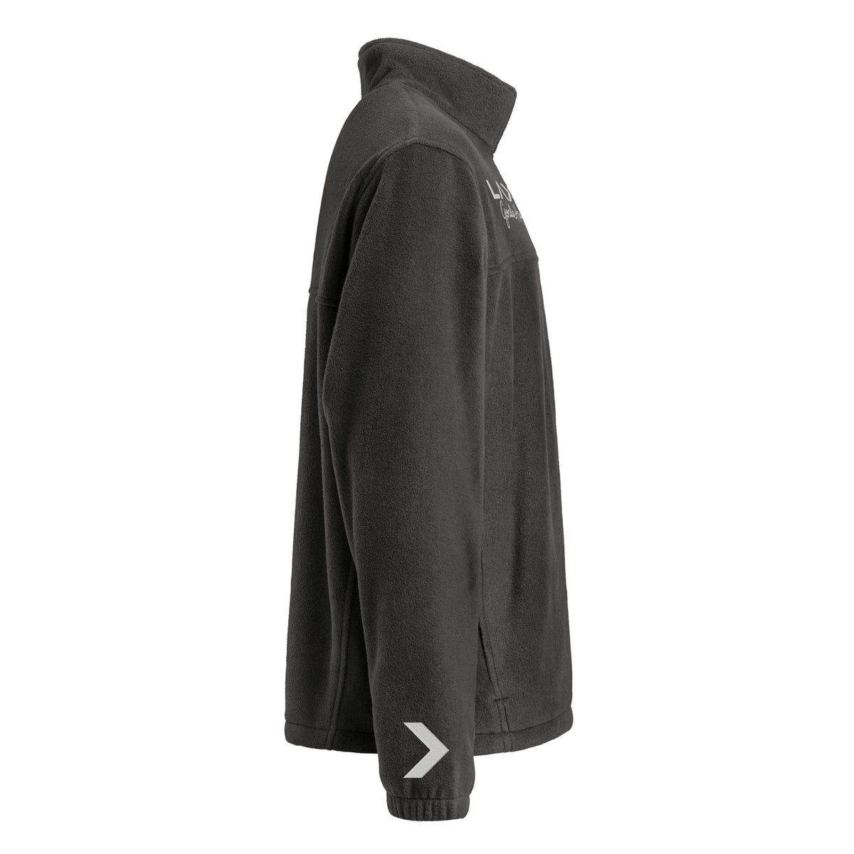 LGH Columbia Fleece Jacket in Charcoal Heather, right side view