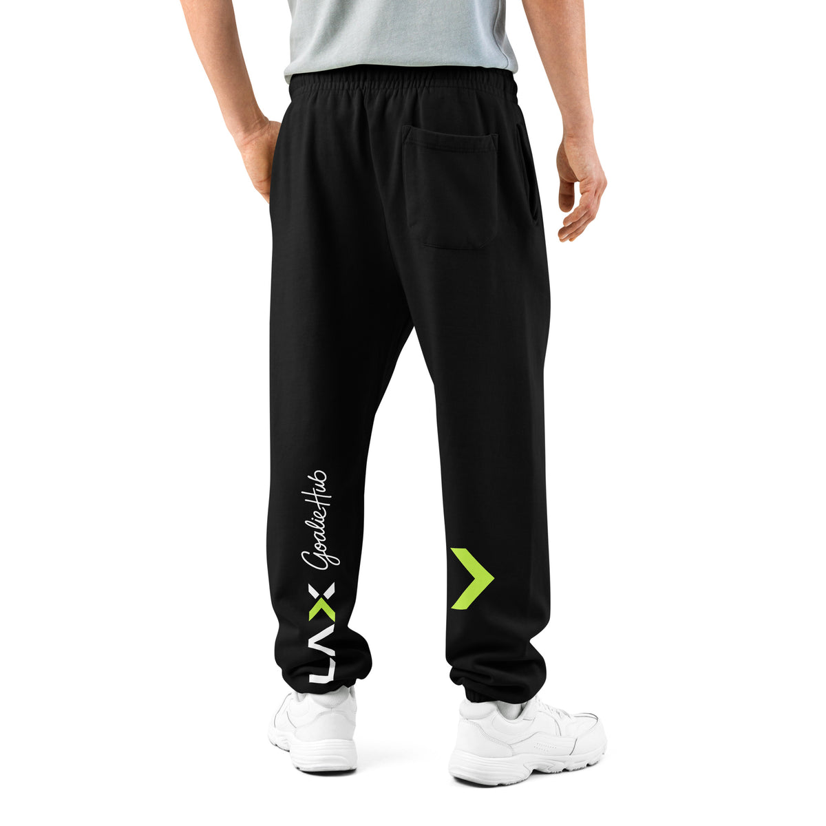 LGH Urban Sweatpants in black, back view